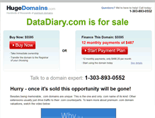Tablet Screenshot of datadiary.com